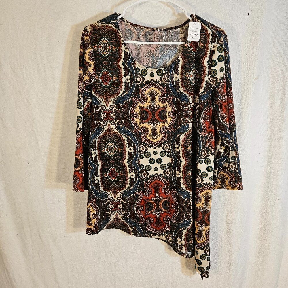 Brown and Red Blouse -- ITEM #2030